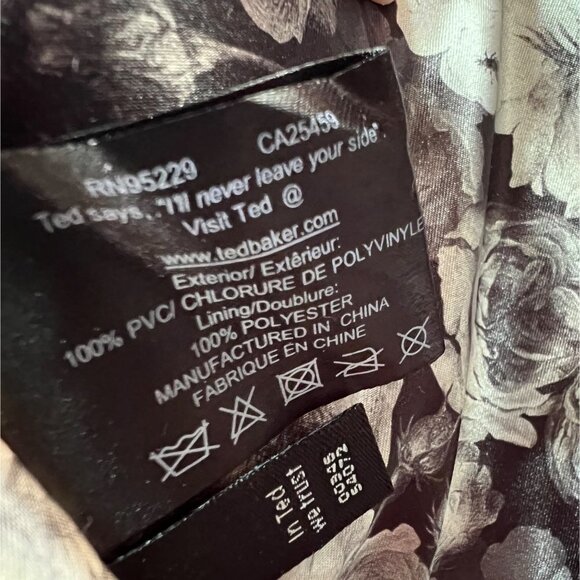 Ted Baker iPad Cover‎ Case Pink Black Bow Floral Lining Kindle - Picture 5 of 7